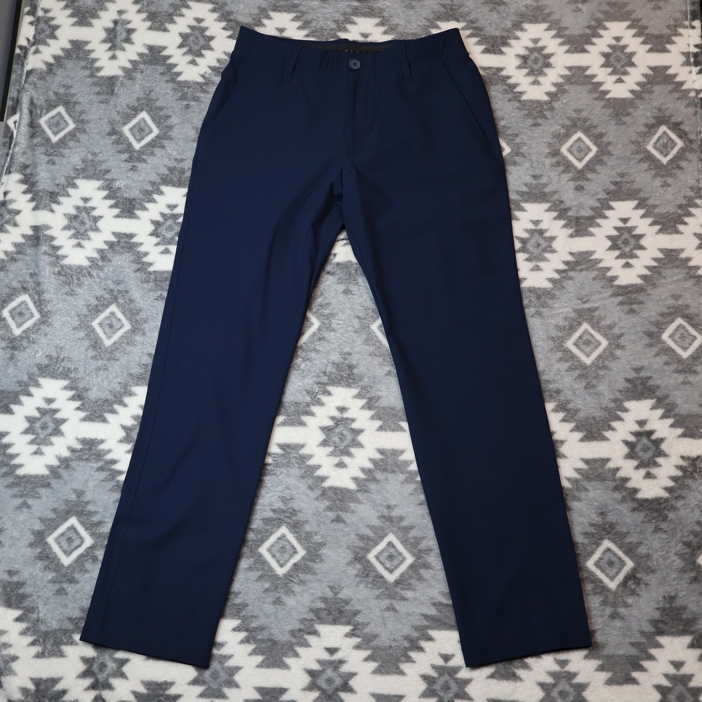 Under Armour Golf Pants Navy Blue Mens 32x30 Performance Tapered 1364410